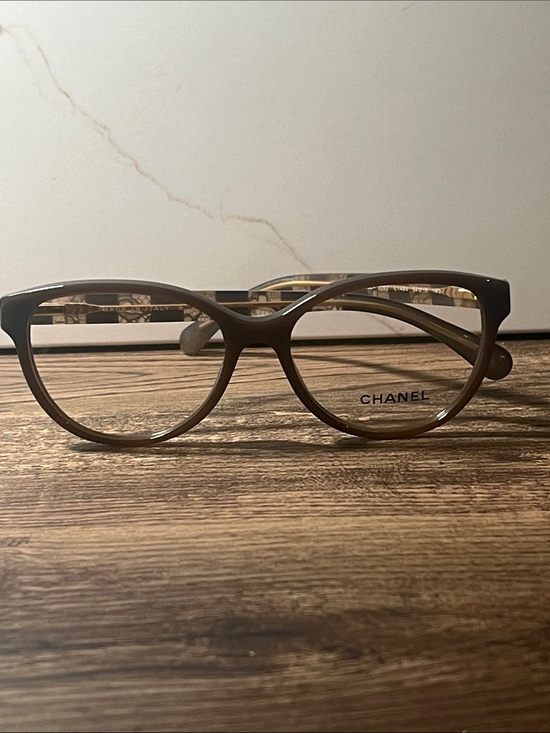 CHANEL Accessories - Authentic CHANEL Taupe Brown Frames 3292 c.1484